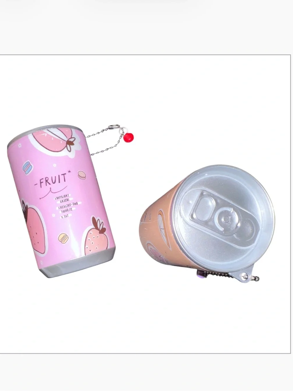 Mini soda can refillable wet wipes charm